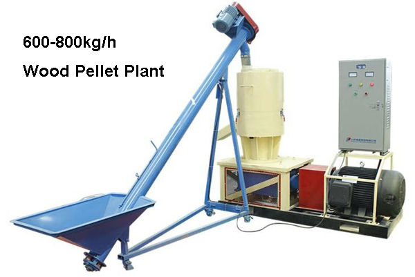 600-800kg/h wood pellet plant
