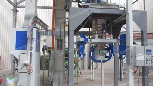 bulk bagger for wood pellet mill plant