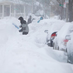 cold winter in north america