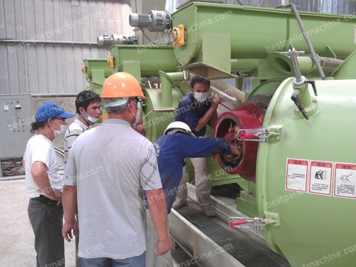 On-site installation pellet mill